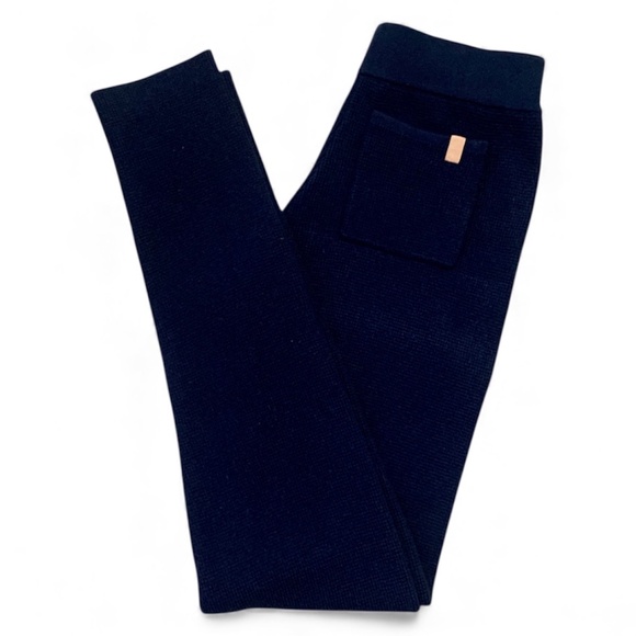 Lunya Thermal Leggings High Rise Waffle Knit Navy Blue Women's Small S - Picture 2 of 8